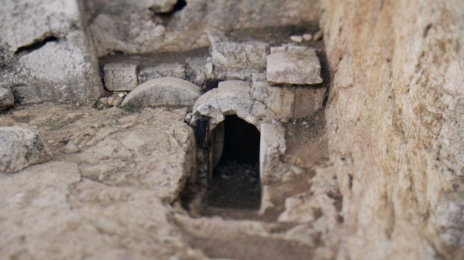 Interior of a Jewish family tomb